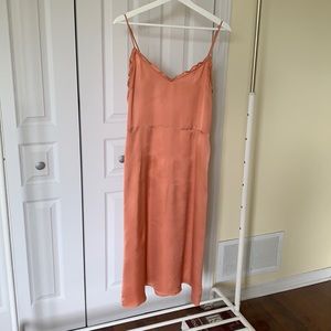 Wilfred satin midi slip dress